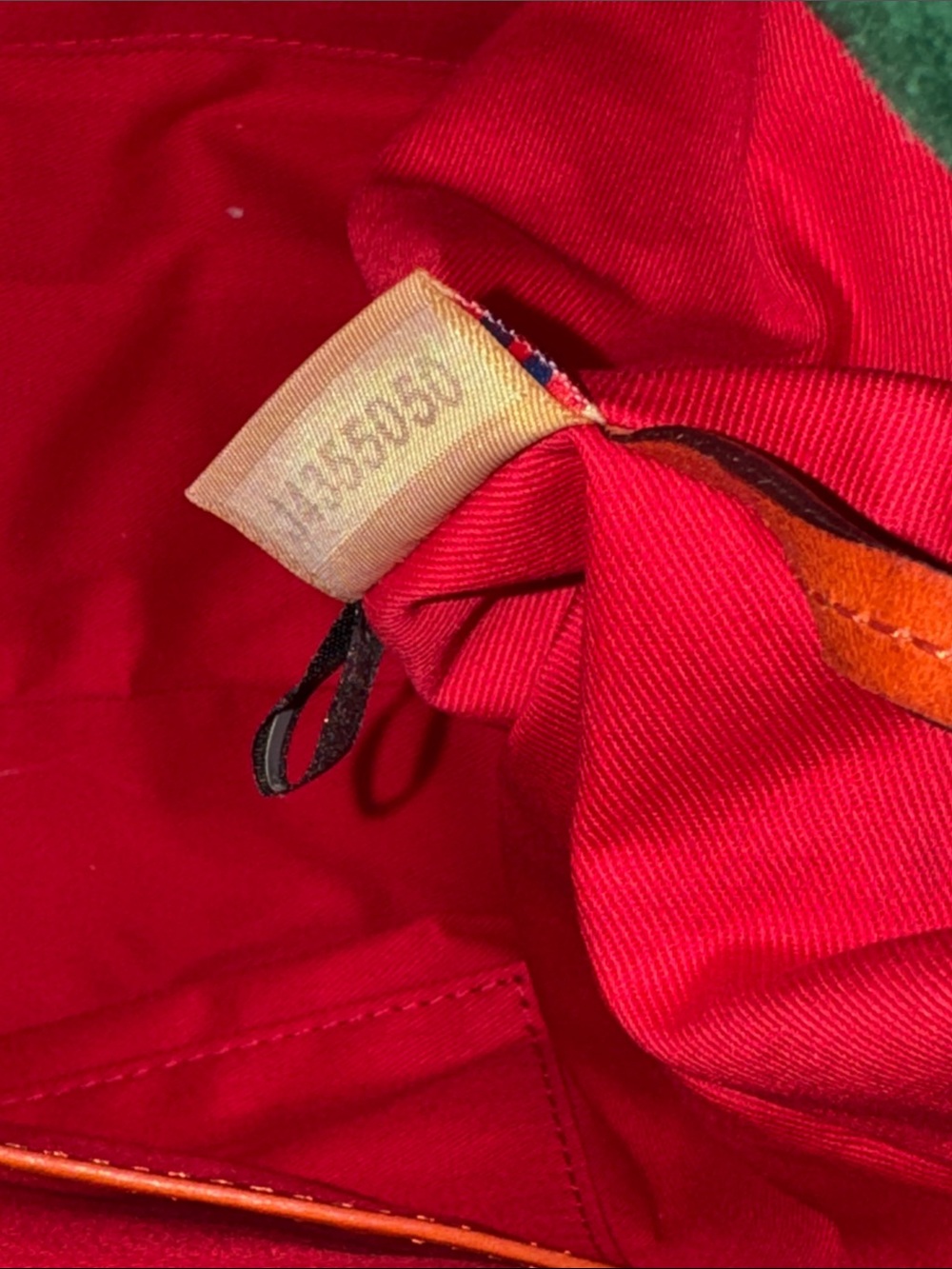 Dooney & Bourke large Florentine satchel with strap in HTF Orange - Picture 14 of 16
